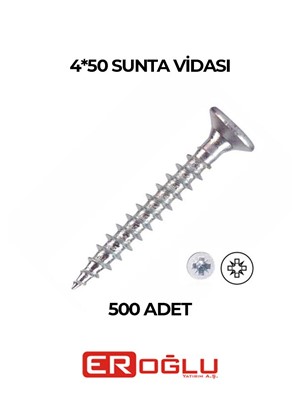 4*50 Yağmur Sunta Vidası (1 Pk 500 Adet)