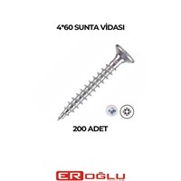 4*60 ÇETİN KRAFT  SUNTA VİDASI (1 PK 200 ADET)